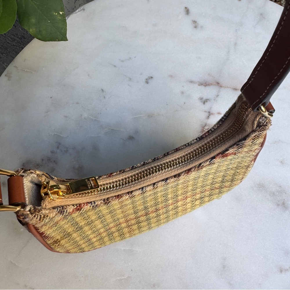 Celine Tweed & Sequin Mini Ava Crescent Shoulder Bag - Picture 9 of 16